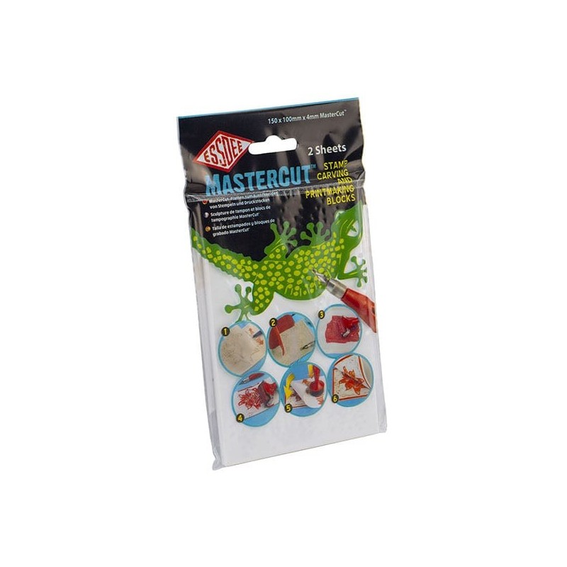 Materiais Belas Artes - MasterCut Carving Block 150x100x4mm (Pack de 2) ESSDEE | totenart.com