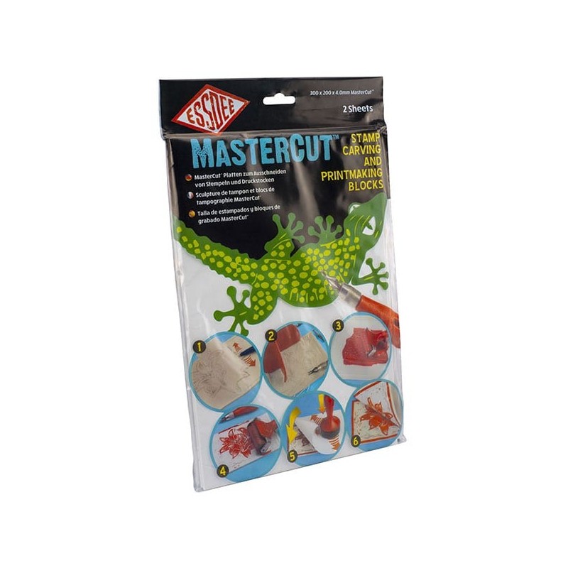 Materiais Belas Artes - MasterCut Carving Block 300x200x4mm (Pack de 2) ESSDEE | totenart.com