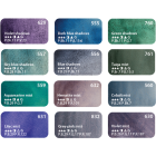 Materiais Belas Artes - Conjunto de 12 godetes EFEITO GRANULADO, caixa de plástico, White Nights | totenart.com