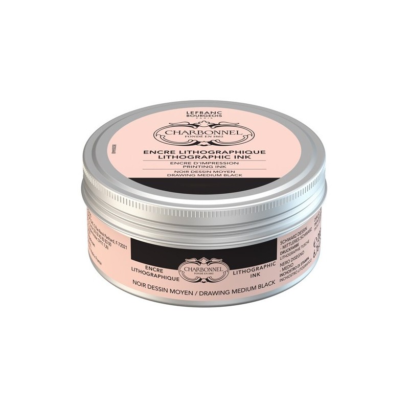 Materiais Belas Artes - Lito Preto desenho (preto meio), Charbonnel, 200 ml | totenart.com