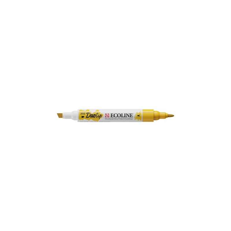 Materiais Belas Artes - Marcador Ecoline Duo Tip Deep Yellow 202 | totenart.com