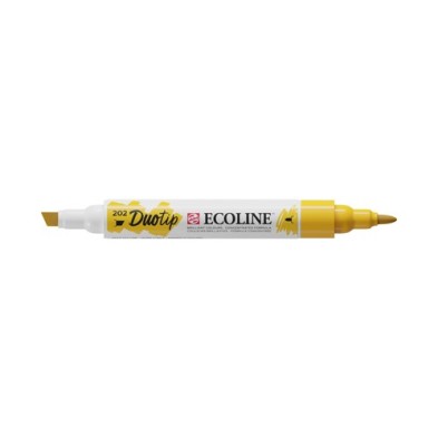 Materiais Belas Artes - Marcador Ecoline Duo Tip Deep Yellow 202 | totenart.com