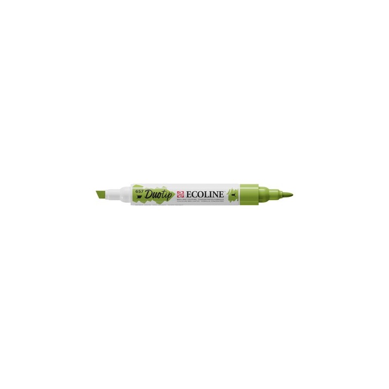 Materiais Belas Artes - Marcador Ecoline Duo Tip Bronze Green 657 | totenart.com