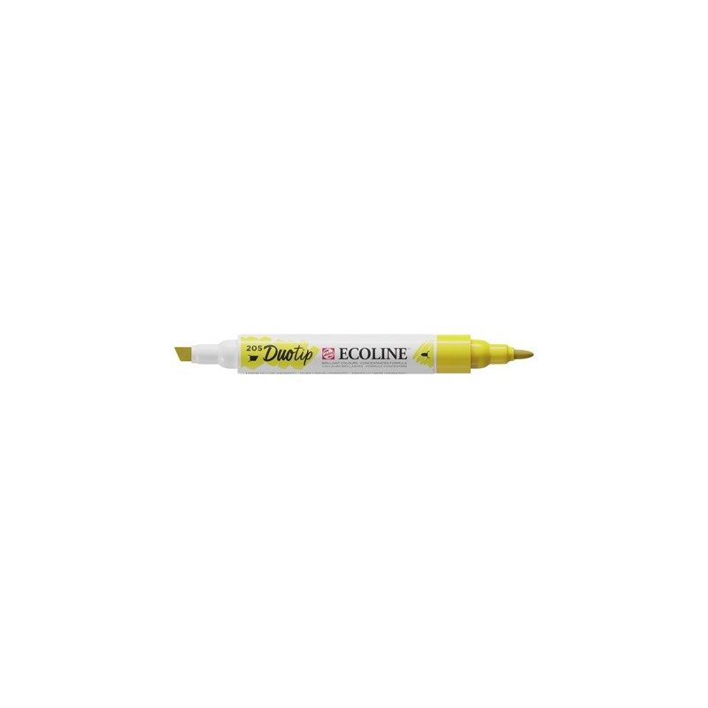 Materiais Belas Artes - Marcador Ecoline Duo Tip Lemon Yellow 205 | totenart.com