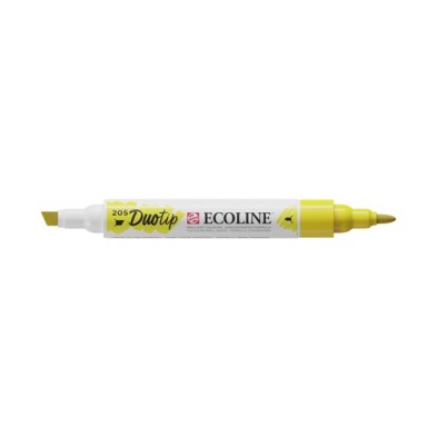 Materiais Belas Artes - Marcador Ecoline Duo Tip Lemon Yellow 205 | totenart.com