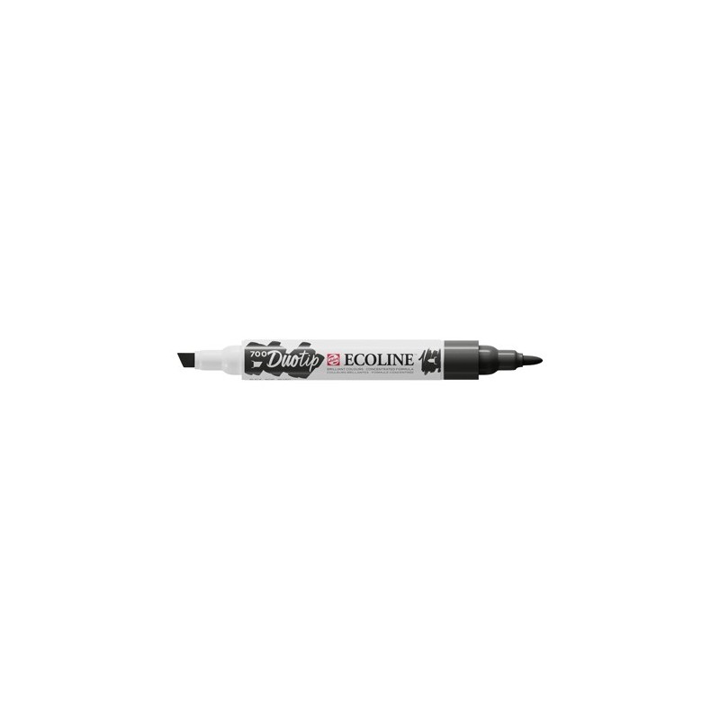 Materiais Belas Artes - Marcador Ecoline Duo Tip Black 700 | totenart.com
