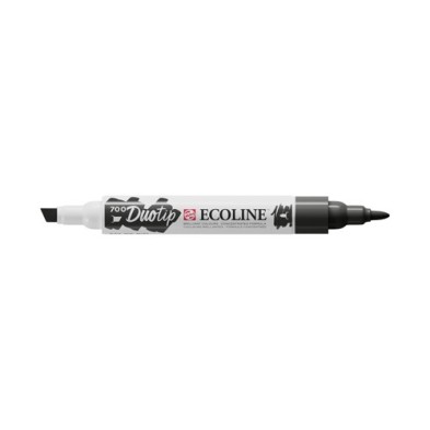 Materiais Belas Artes - Marcador Ecoline Duo Tip Black 700 | totenart.com
