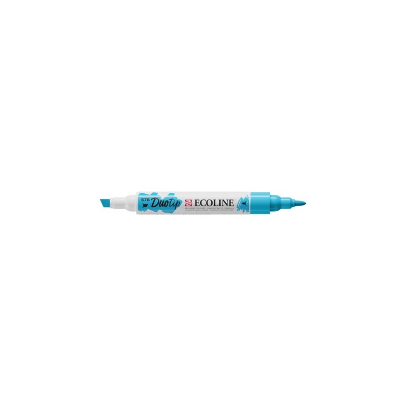 Materiais Belas Artes - Marcador Ecoline Duo Tip Sky Blue Cyan 578 | totenart.com