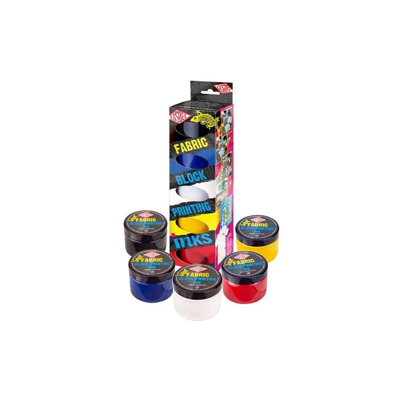 Materiais Belas Artes - Kit Tintas Gravura Tecido Essdee 5 cores | totenart.com