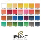 Materiais Belas Artes - Caixa madeira Professional 28 pastilhas aquarelas Rembrandt | totenart.com