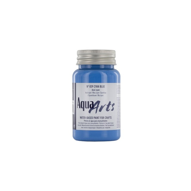 Materiais Belas Artes - Tinta Aqua Arts Titan Cyan Blue (839) 100 ml. | totenart.com