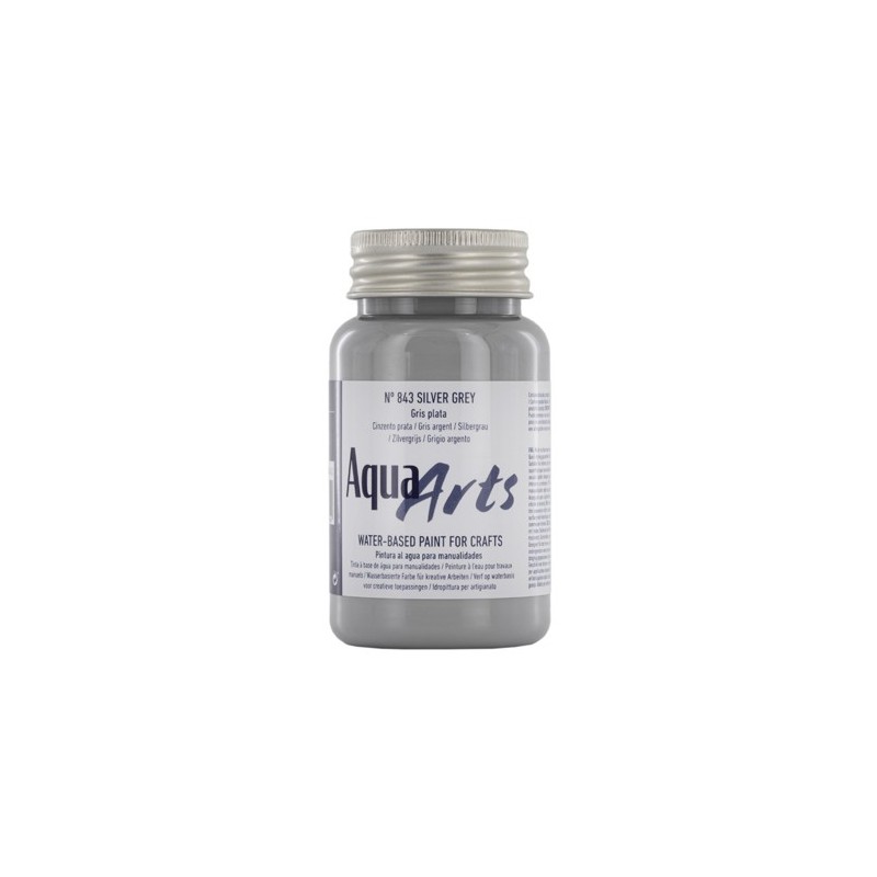 Materiais Belas Artes - Tinta Aqua Arts Titan Silver Grey (843) 100 ml. | totenart.com