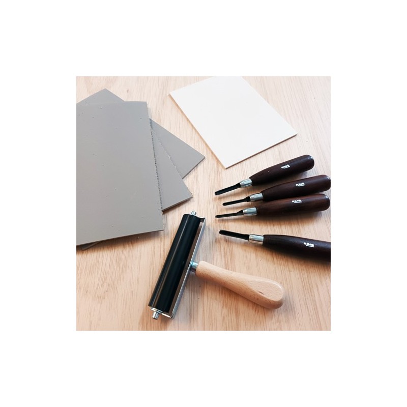 Kit Basico Xilografia-Linoleografia