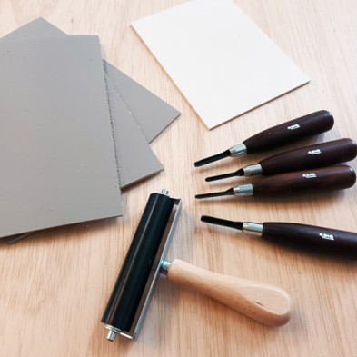 Kit Basico Xilografia-Linoleografia