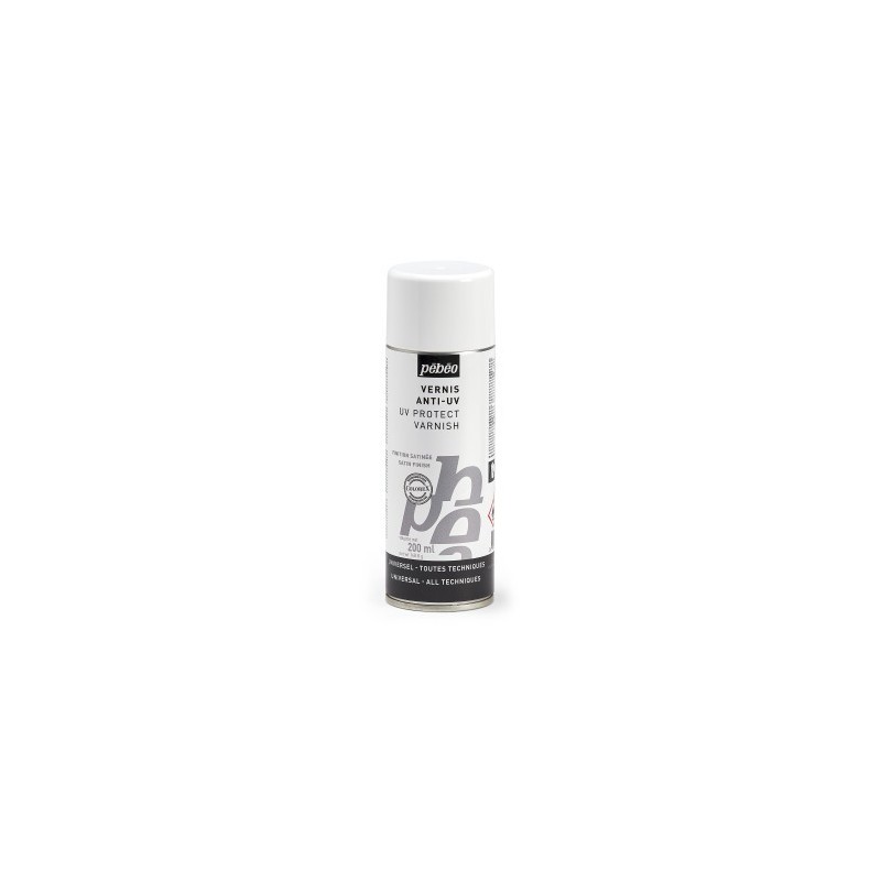 Materiais Belas Artes - Pebeo Universal-Multitécnica Spray Satin Protector UV Verniz, 200 ml. | totenart.com
