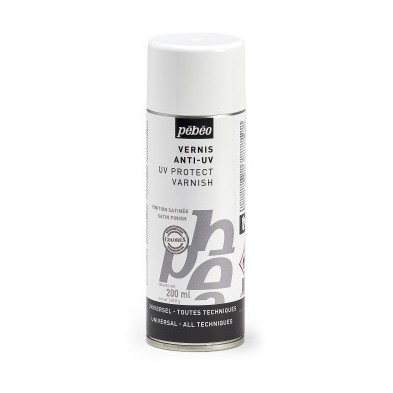 Materiais Belas Artes - Pebeo Universal-Multitécnica Spray Satin Protector UV Verniz, 200 ml. | totenart.com