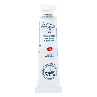 Materiais Belas Artes - Aquarelas White Nights no tubo 10 ml. Titânio Branco 101 | totenart.com