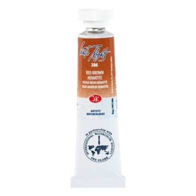 Materiais Belas Artes - Aquarelas White Nights no tubo 10 ml. Hematita Marrom Vermelho 386 | totenart.com