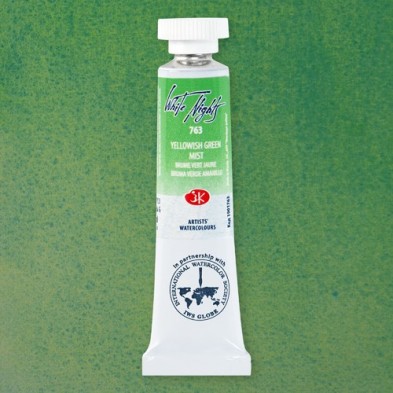 Materiais Belas Artes - Aquarelas White Nights no tubo 10 ml. Yellowish Green Mist 763 | totenart.com