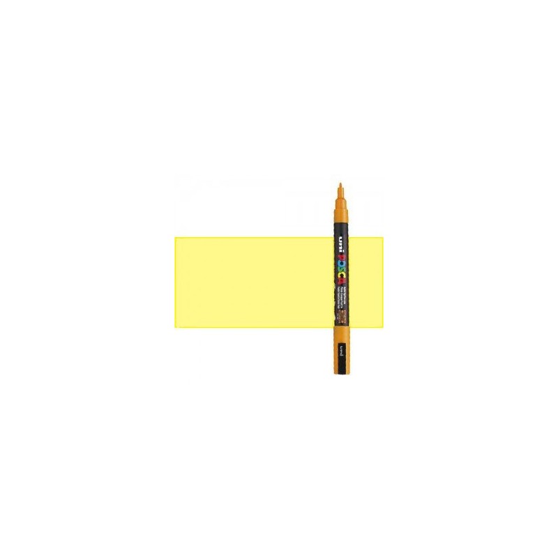 Materiais Belas Artes - Marcador Posca  Amarelo Sol (N. P2) PC3M, ponta redonda (0.9-1.3 mm.) | totenart.com