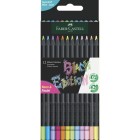 Materiais Belas Artes - Estojo 12 lápis Black Edition Faber Castell Pastel+Neón | totenart.com