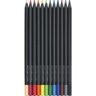 Materiais Belas Artes - Estojo 12 lápis color Black Edition Faber Castell | totenart.com