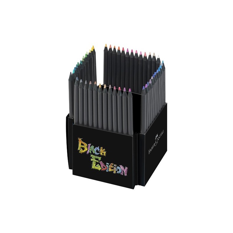 Materiais Belas Artes - Estojo Soporte 50 lápis color Black Edition Faber Castell | totenart.com