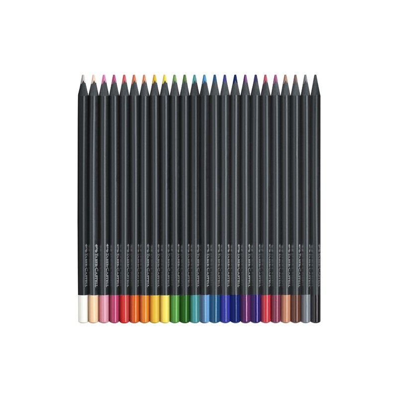 Materiais Belas Artes - Estojo 24 lápis color Black Edition Faber Castell | totenart.com