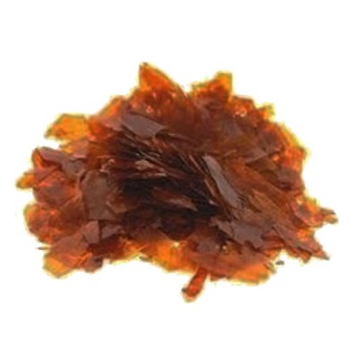 Goma laca em escamas, 100 gr.