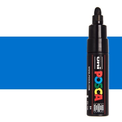 Materiais Belas Artes - POSCA Rotulador Azul PC-7M | totenart.com