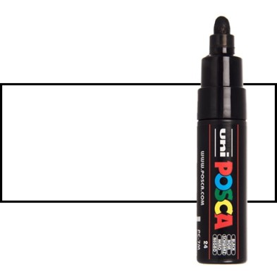 Materiais Belas Artes - POSCA Rotulador Branco PC-7M | totenart.com