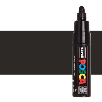 Materiais Belas Artes - POSCA Rotulador Preto PC-7M | totenart.com