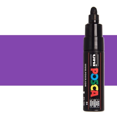 Materiais Belas Artes - POSCA Rotulador Violeta PC-7M | totenart.com