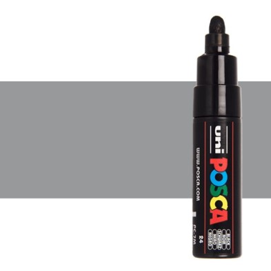 Materiais Belas Artes - POSCA Rotulador cinza PC-7M | totenart.com