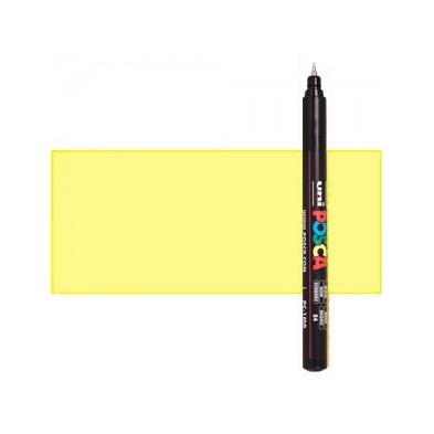 Materiais Belas Artes - Marcador Posca Amarelo Sol (N. P2) PC3M, ponta redonda (0.7 mm.) | totenart.com