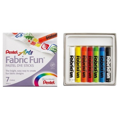 Materiais Belas Artes - Fabric Fun Pentel 7 Pastéis para tecido | totenart.com