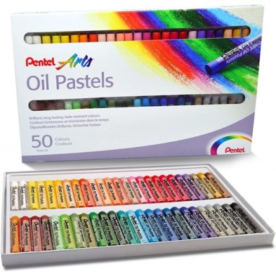 Materiais Belas Artes - Pastéis a óleo Pentel caixa 50 | totenart.com