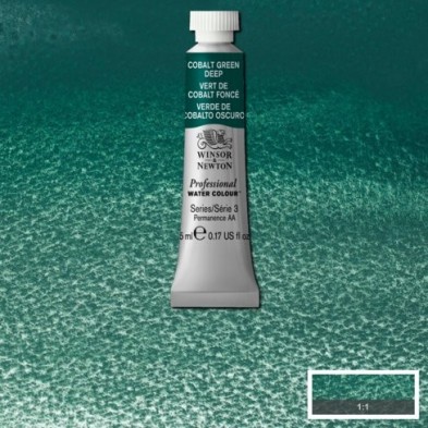 Materiais Belas Artes - Aquarela Artist Verde de Cobalto Escuro5 ml, W N 185 | totenart.com