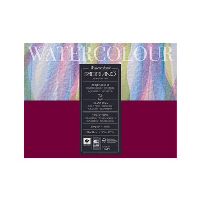 Materiais Belas Artes - Aquarela Fabriano 300 gr, 30x40 cm, G. Fino, block 75 s. | totenart.com