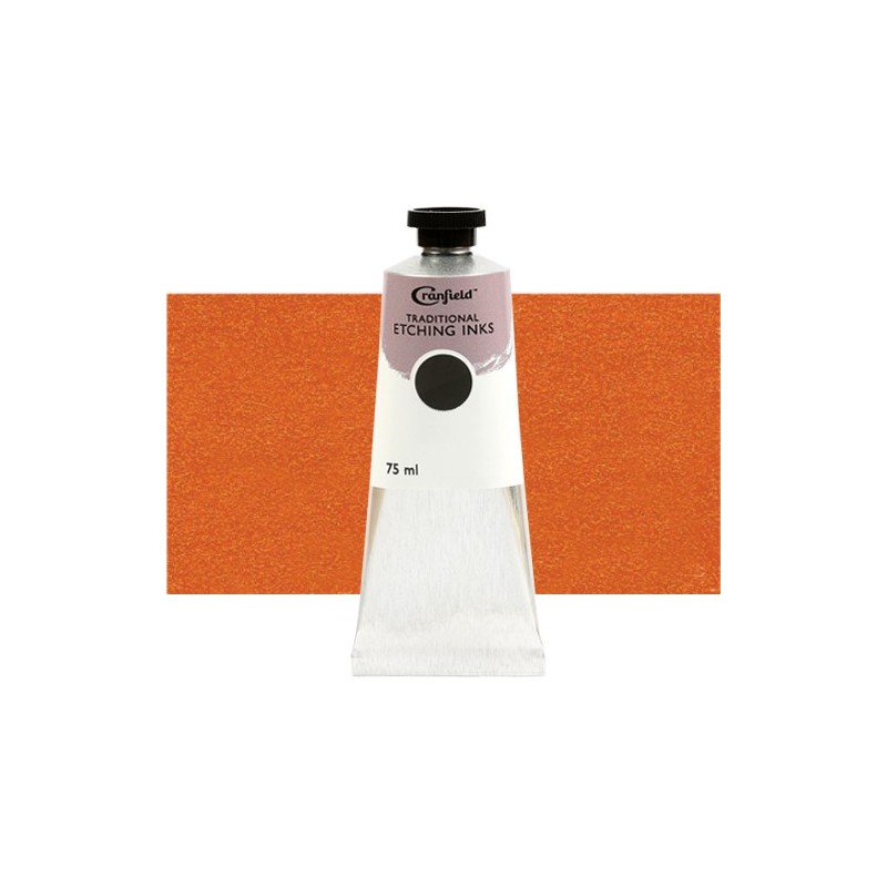 Materiais Belas Artes - Tinta Cranfield para gravura Laranja Queimado, 75 ml. | totenart.com