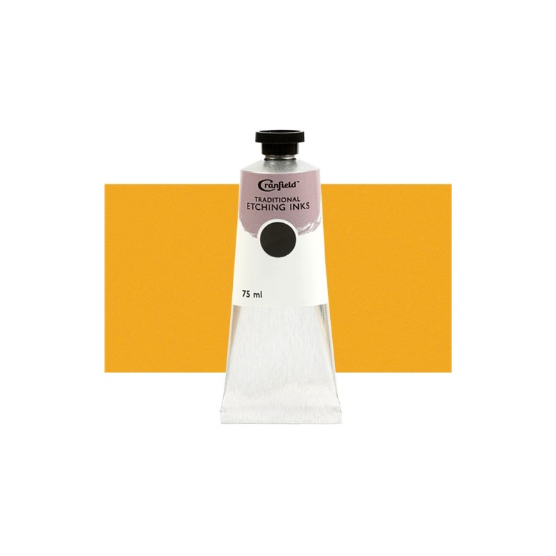 Materiais Belas Artes - Tinta Cranfield para gravura Amarelo Indiano, 75 ml. | totenart.com