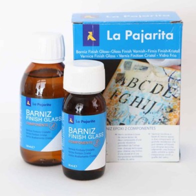 Materiais Belas Artes - Kit Resina Epóxi para trabalhos manuais La Pajarita 180ml. (A + B) | totenart.com