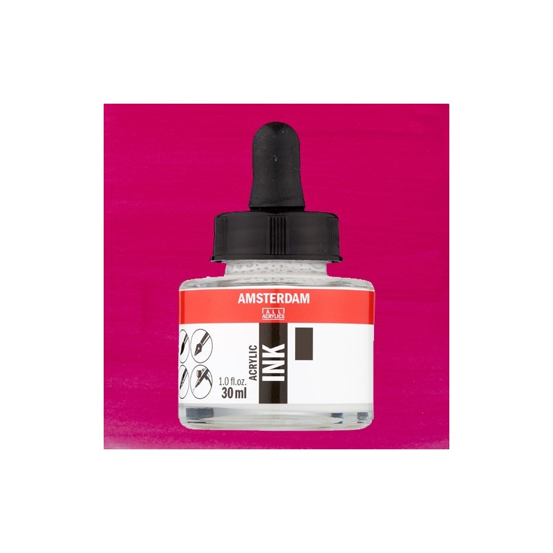 Materiais Belas Artes - Tinta Acrílica Quinacridone Rosa 366 Amsterdam (30ml.) | totenart.com