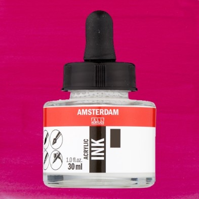 Materiais Belas Artes - Tinta Acrílica Quinacridone Rosa 366 Amsterdam (30ml.) | totenart.com