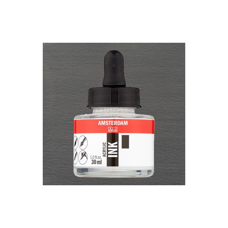 Materiais Belas Artes - Tinta Acrílica Grafite 840 Amsterdam (30 ml.) | totenart.com