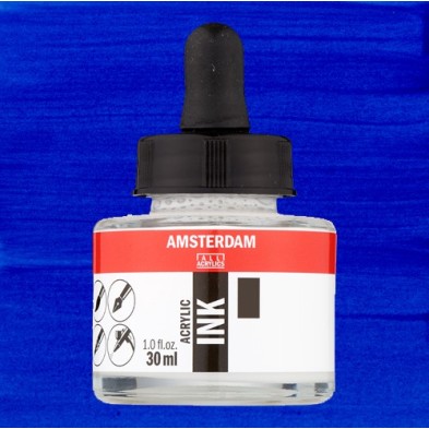 Materiais Belas Artes - Tinta Acrílica Ultramarino 504 Amsterdam (30ml.) | totenart.com