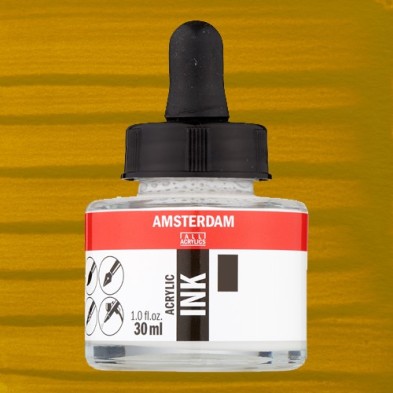 Materiais Belas Artes - Tinta Acrílica Ocre Amarelo 227 Amsterdam (30ml.) | totenart.com