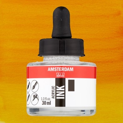 Materiais Belas Artes - Tinta Acrílica Amarelo Azo Escuro 270 Amsterdam (30ml.) | totenart.com