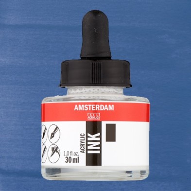 Materiais Belas Artes - Tinta Acrílica Azul Cinza 562 Amsterdam (30ml.) | totenart.com