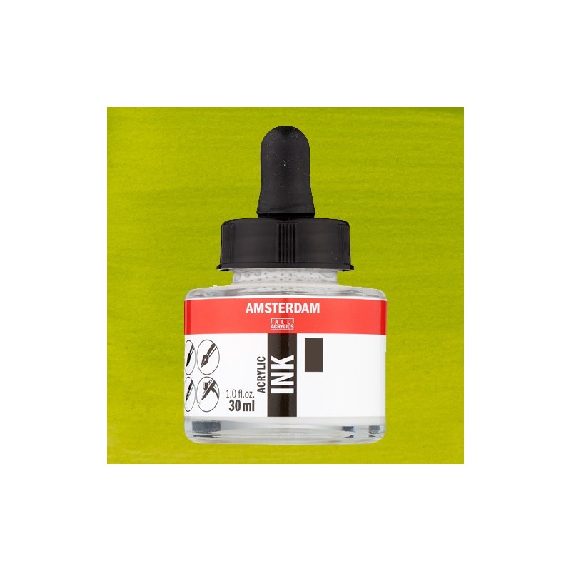 Materiais Belas Artes - Tinta Acrílica Verde Oliva Claro 621 Amsterdam (30ml.) | totenart.com